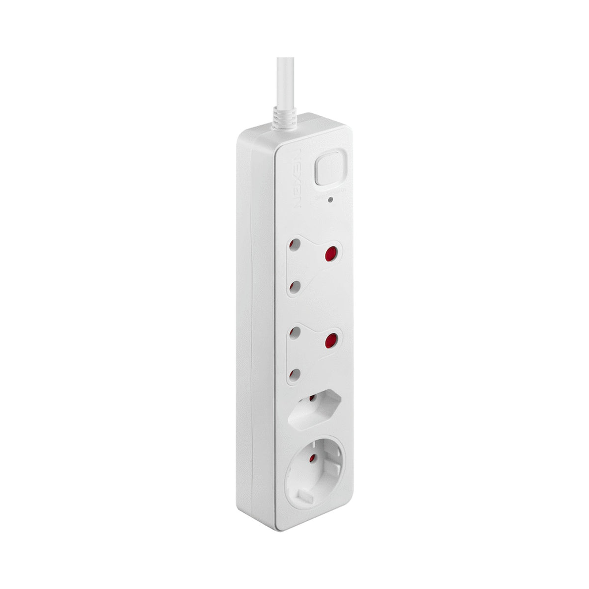 Nexon 4-Way Medium Surge-Protected Multiplug 0.5m - White