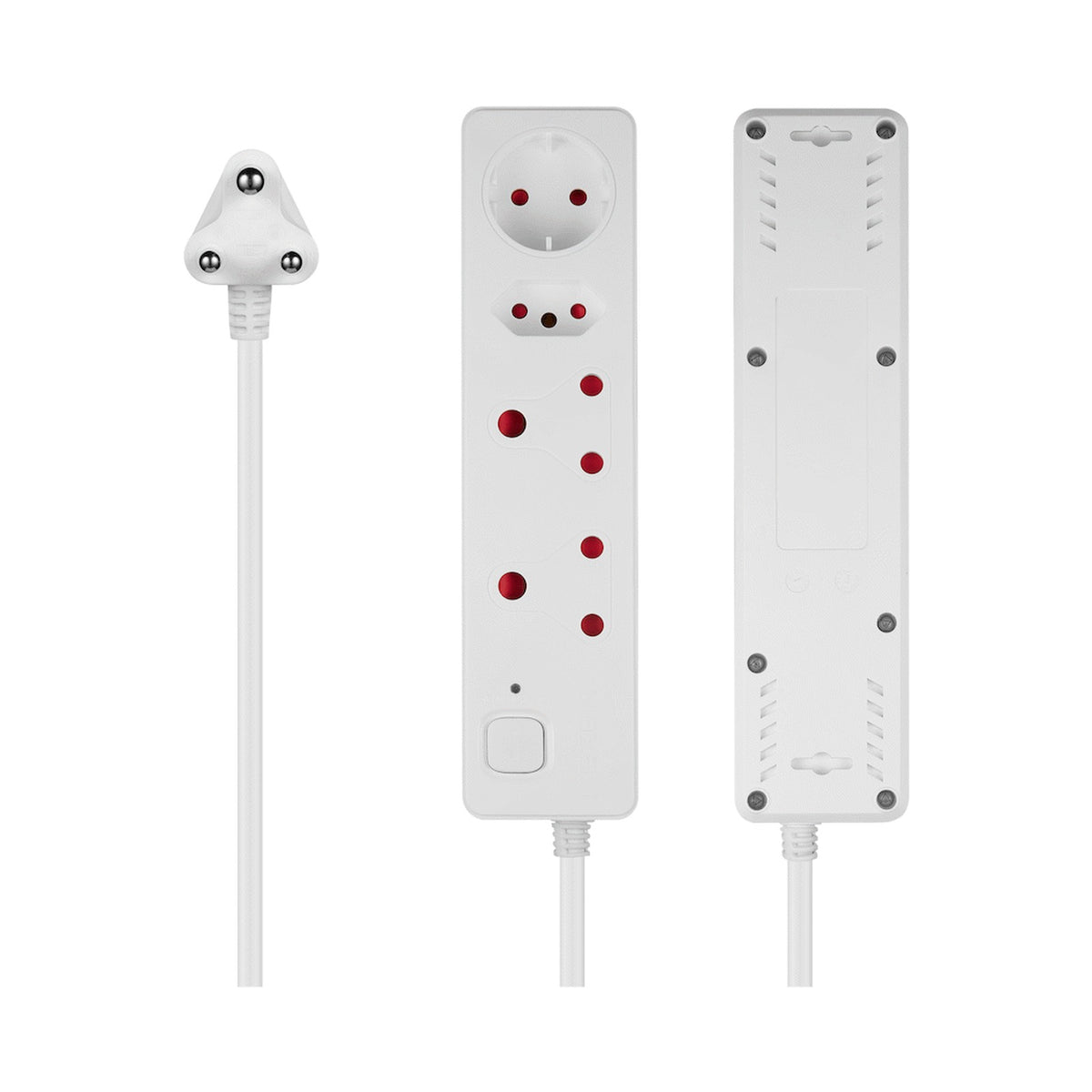 Nexon 4-Way Medium Surge-Protected Multiplug 0.5m - White