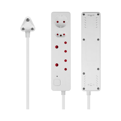 Nexon 4-Way Medium Surge-Protected Multiplug 0.5m - White