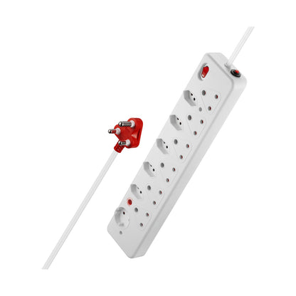Nexon 12-Way Medium Surge Multiplug 0.5m - White