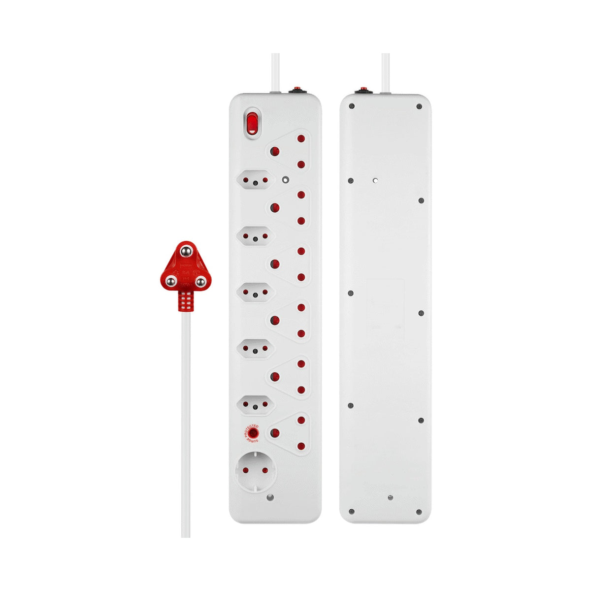 Nexon 12-Way Medium Surge Multiplug 0.5m - White