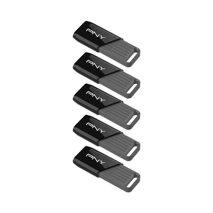 PNY 32GB USB 2.0 Flash Drive Value Pack - 5 Carded Units
