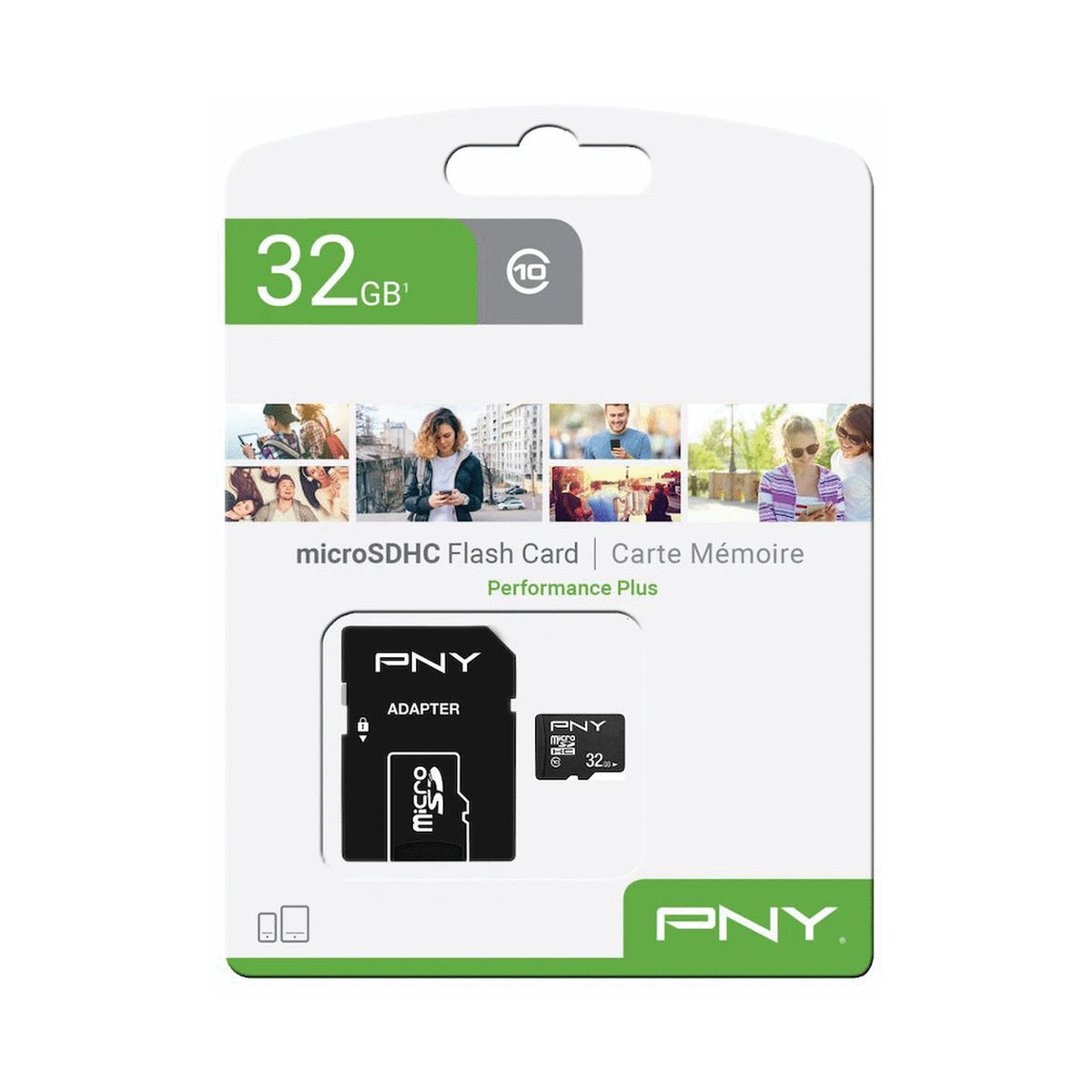 PNY 32GB microSDHC UHS-I Class 10 Memory Card (100MB/s Read)