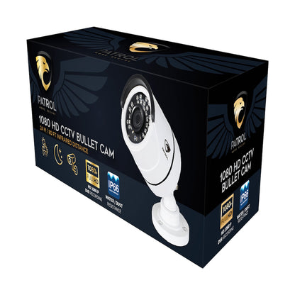 Patrol 1080P Bullet Camera - White