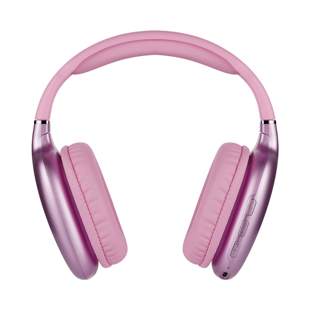 Pro Bass Retro Bluetooth Wireless Headphone with PU Case - Pink
