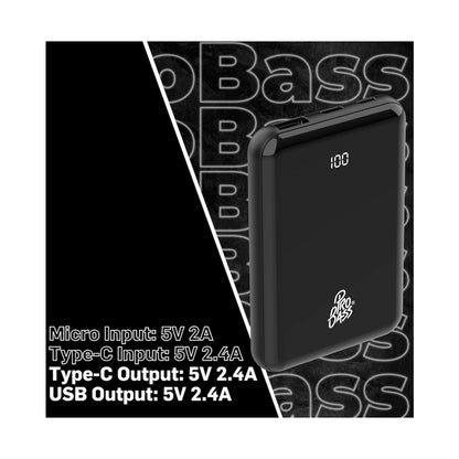 Pro Bass - ChargeMax 2 5000mAh power bank - Black