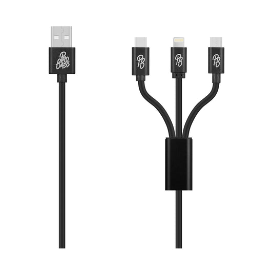 Pro Bass on the Go 3-in-1 Charging Cable