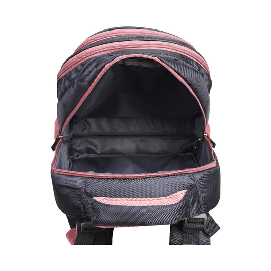 Playground Orthopaedic Trolley Backpack 27L; Dark Grey/Pink