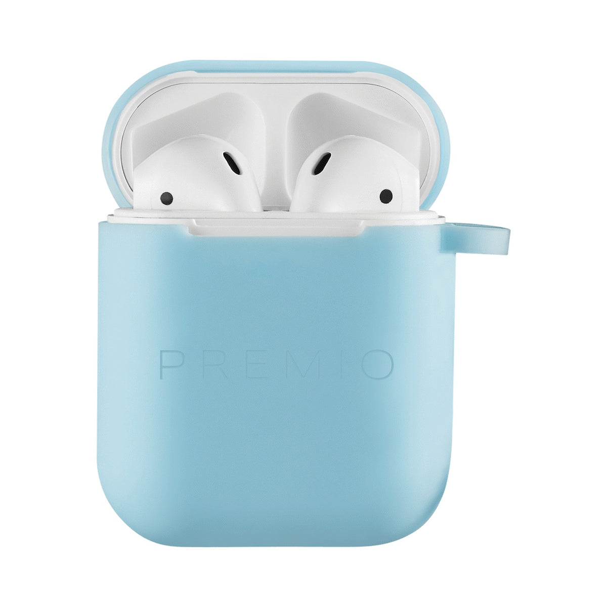 Premio V4 Series TWS Earphones with Charging Case and Cover - White with Blue Cover