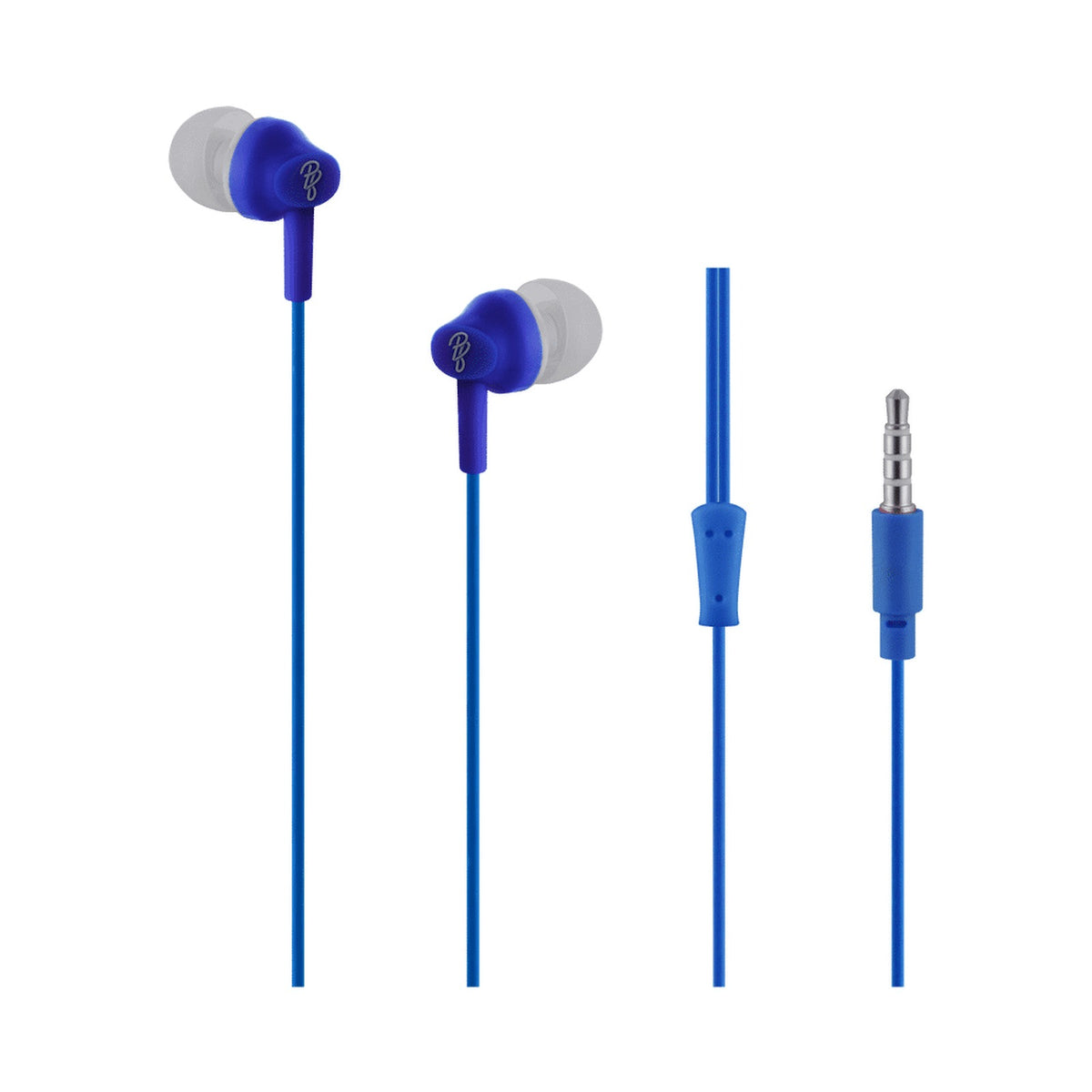 Pro Bass Genesis series Packaged Aux earphone No Microphone- Royal Blue