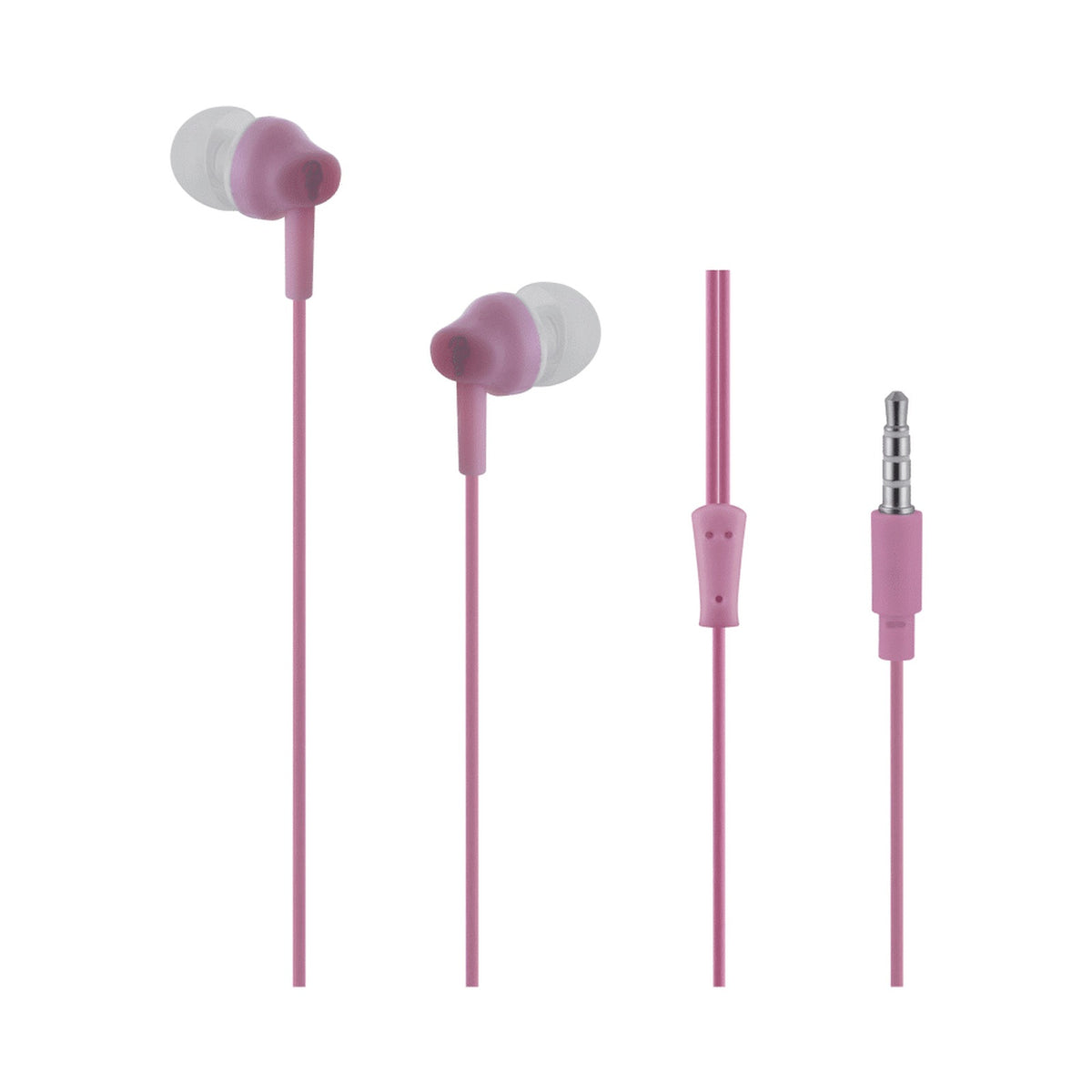 Pro Bass Genesis Series Packaged Aux Earphone No Microphone - Pink