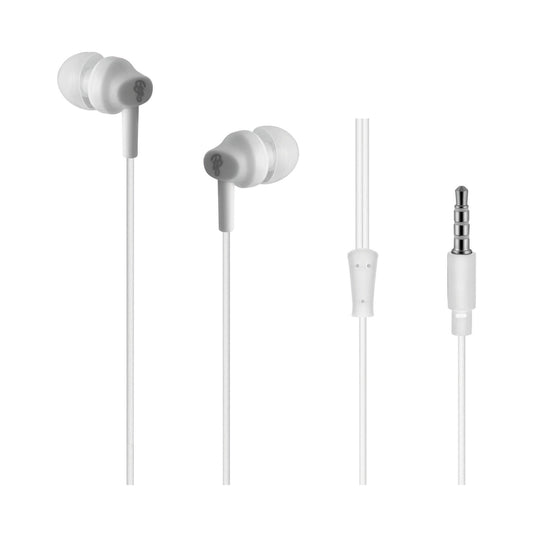Pro Bass Genesis Series 3.5mm Wired Earphones (No Mic) - White