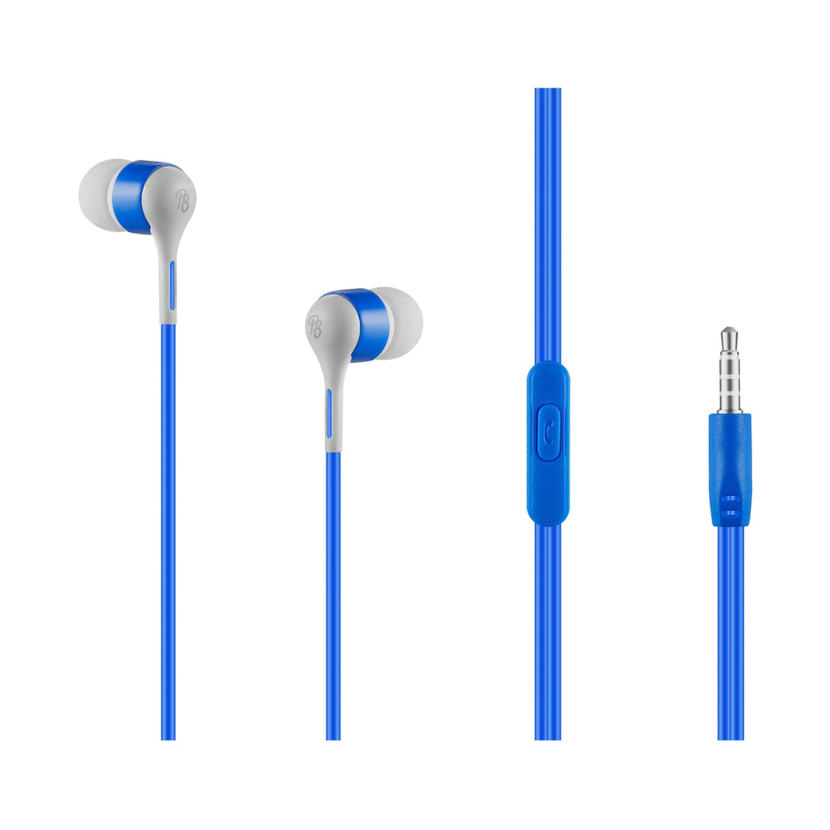 Pro Bass Swagger 2.0 Series - Boxed Auxiliary Earphone with Mic - Blue