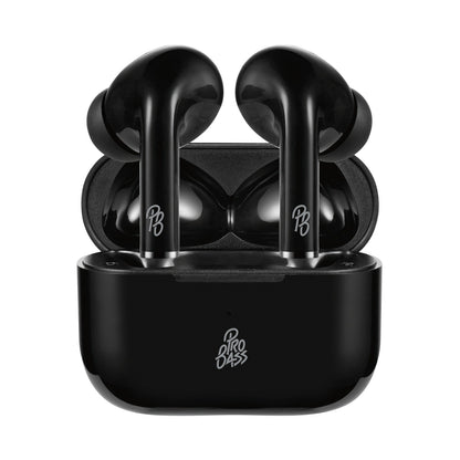 Pro Bass Pulse Buds True Wireless Earphones with Charging Case - Black