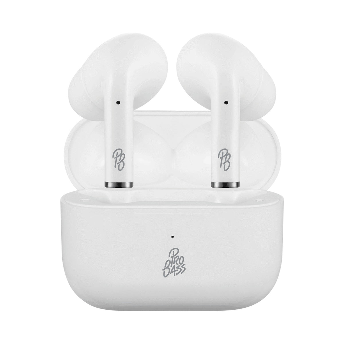 Pro Bass Pulse Buds True Wireless Earphones with Charging Case - White