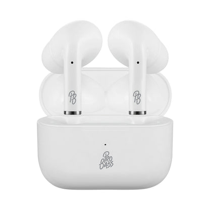 Pro Bass Pulse Buds True Wireless Earphones with Charging Case - White