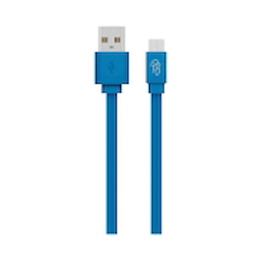 Pro Bass Energize Series Packaged Micro USB Cable - Blue 1.2m