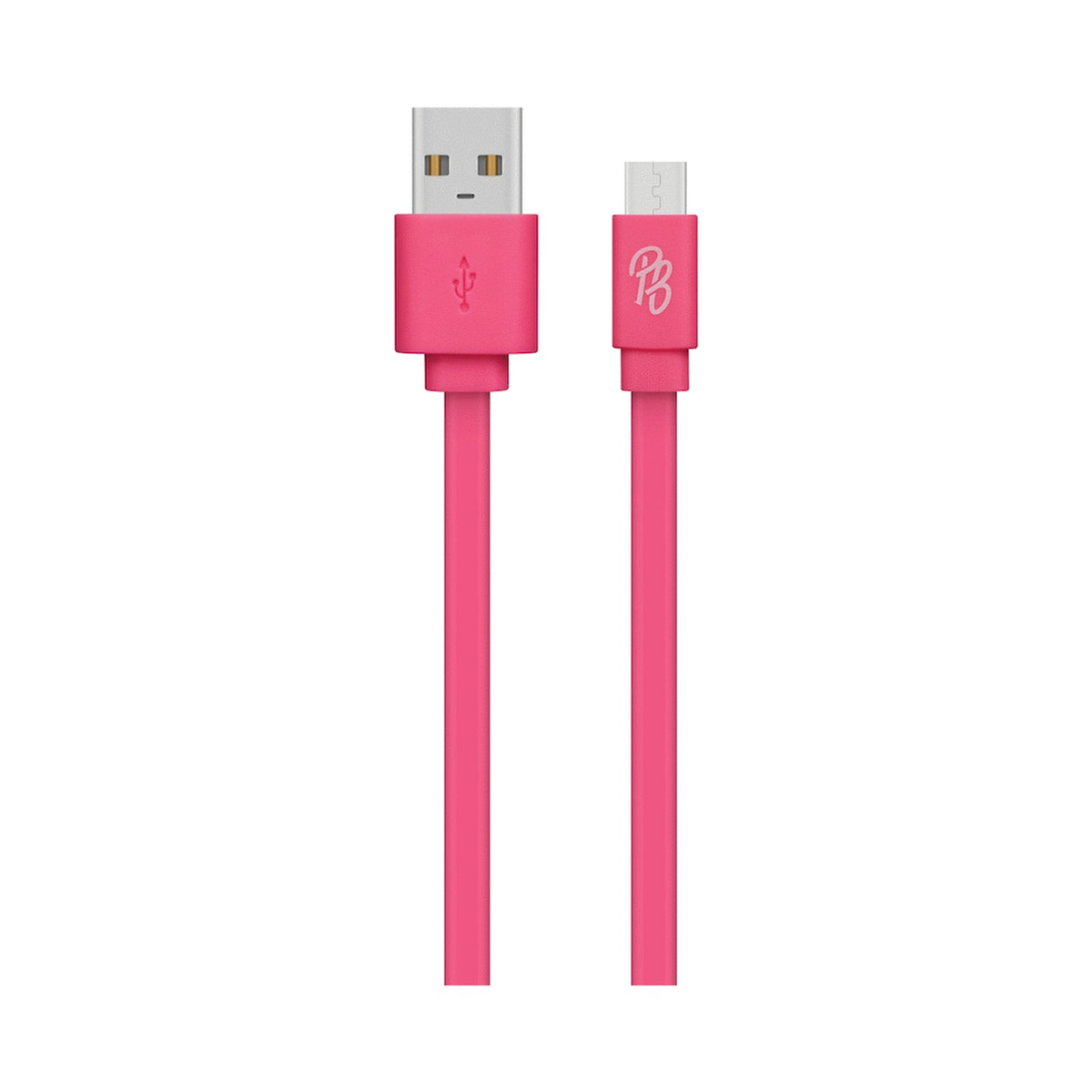 Pro Bass Energize Series Packaged Micro USB Cable - Pastel Pink 1.2m