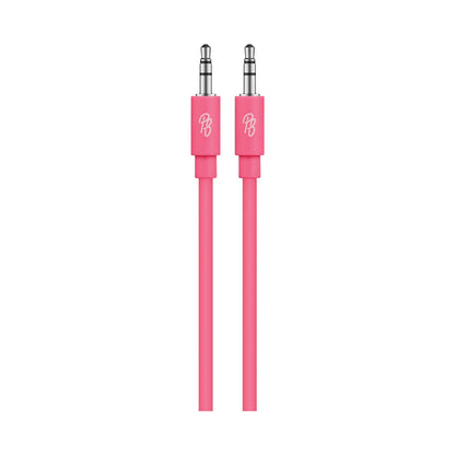 Pro Bass Unite Series - Boxed Auxiliary Cable - Pastel Pink 1m
