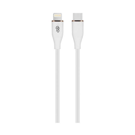 Pro Bass FlexiCord Series 2m 27w Type-C to Lightning Charging Cable - White