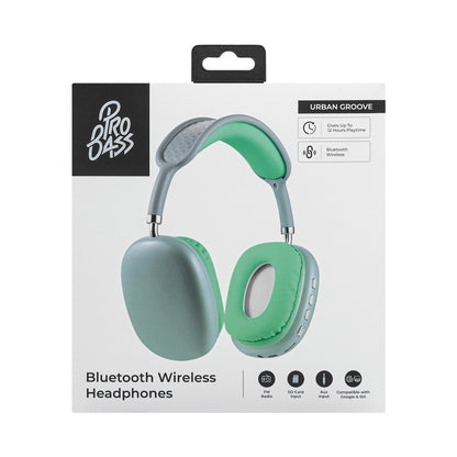 Pro Bass Urban Groove Series Bluetooth Headphones - Green
