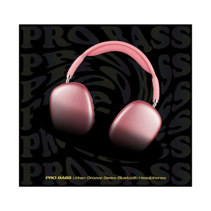 Pro Bass Urban Groove Series Bluetooth Headphones - Pink