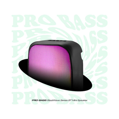 Pro Bass BlastWave Series BT Mini Speaker - Black