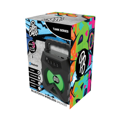 Pro Bass Tank 3 Series Bluetooth Speaker - Black