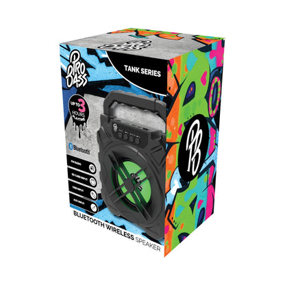 Pro Bass Tank 4" Series Bluetooth Speaker - Black