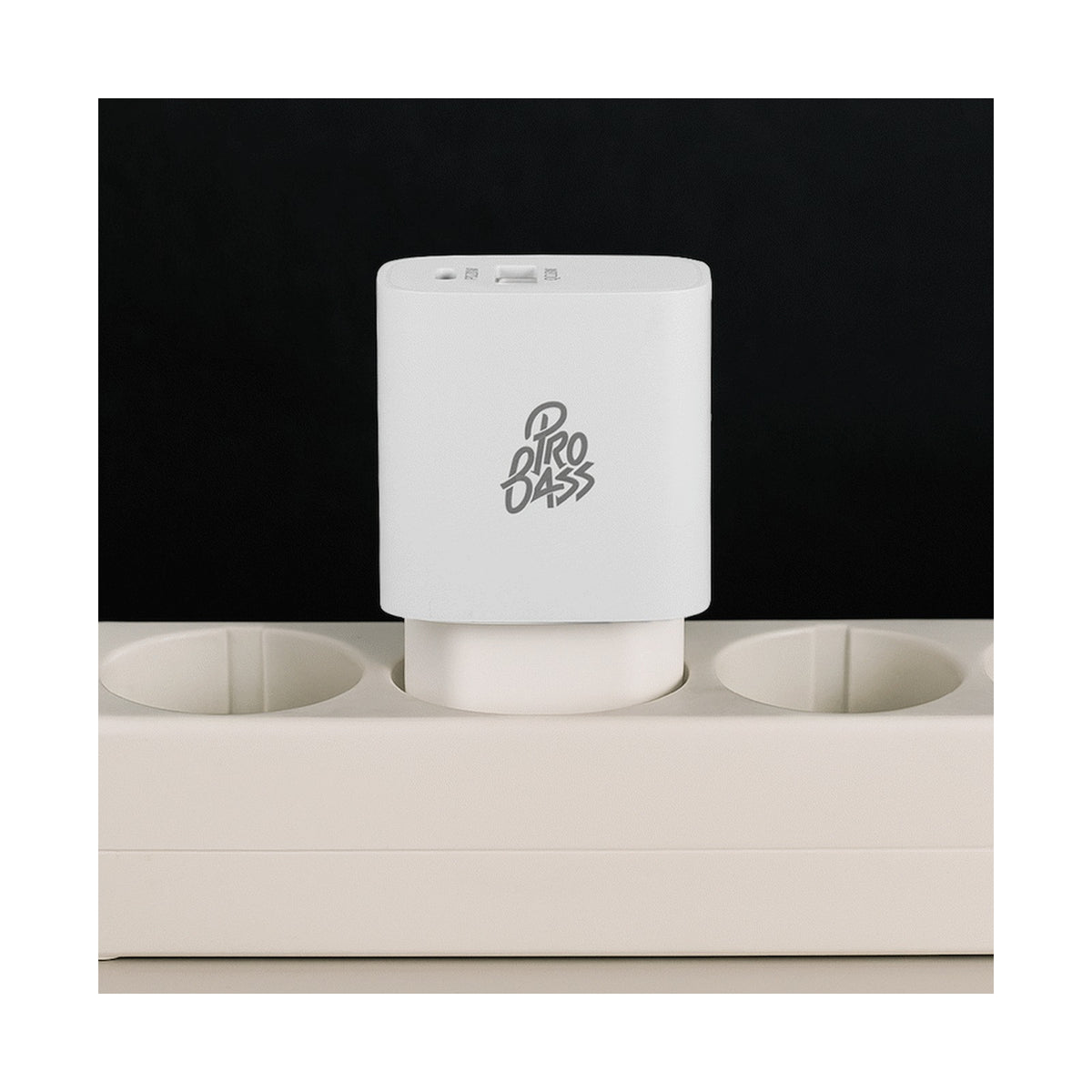 Pro Bass Rapidcharge Series 20w+18w Dual USB and Type-C Wall Charger - White