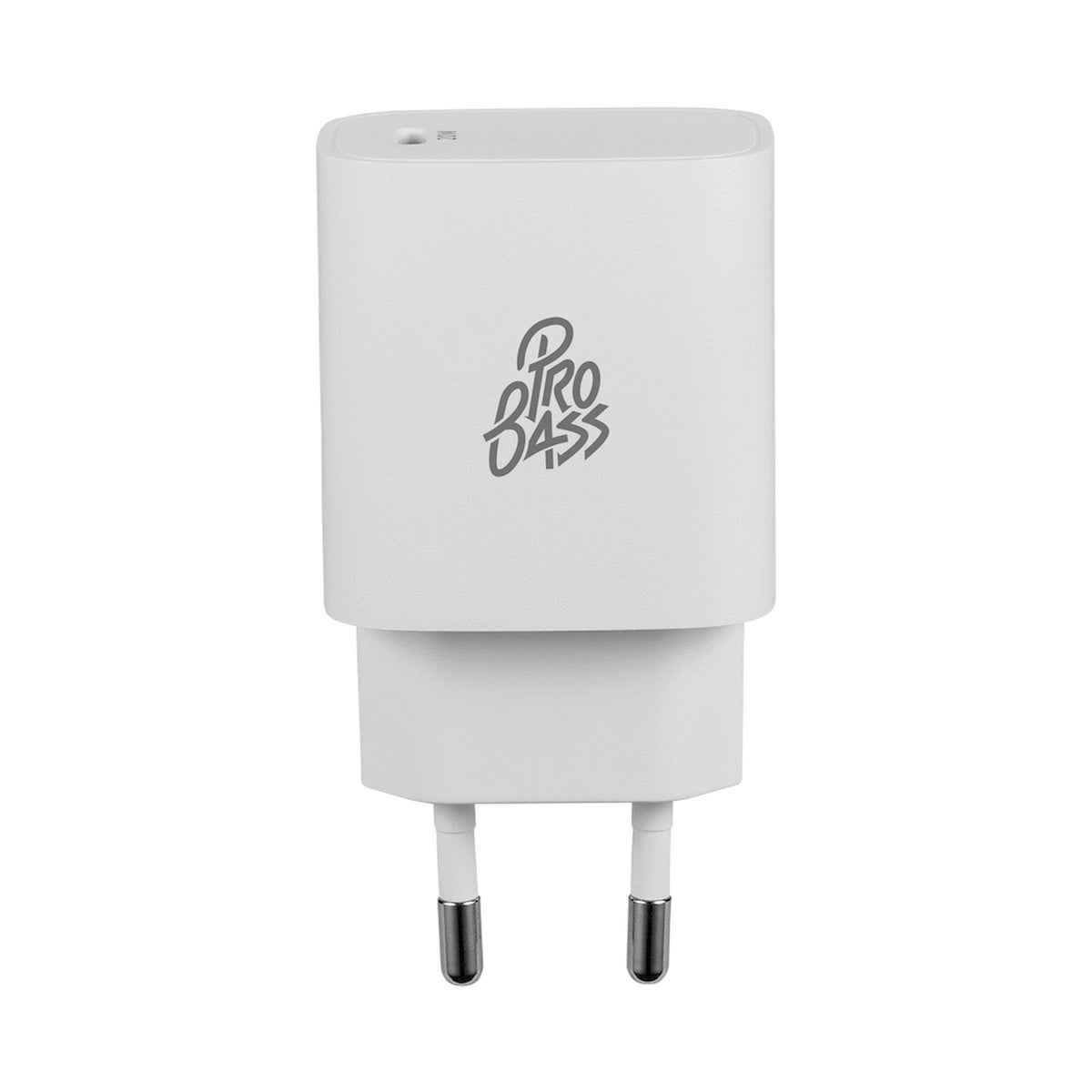 Pro Bass RapidCharge Series 20w Single Type-C Wall Charger - White