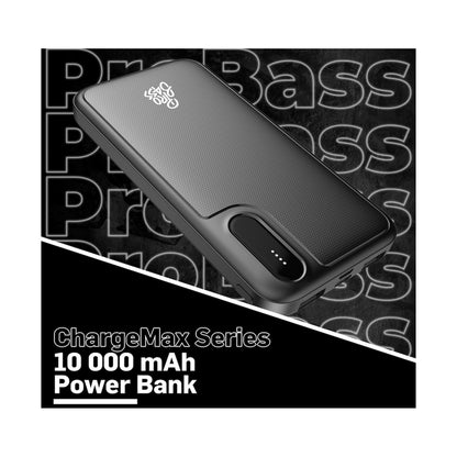 Pro Bass ChargeMax Series 10000mah Power Bank