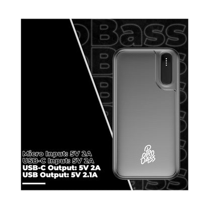 Pro Bass ChargeMax Series 20000mAh Power Bank