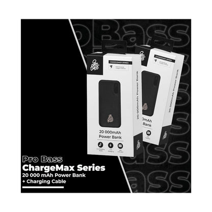 Pro Bass ChargeMax Series 20000mAh Power Bank