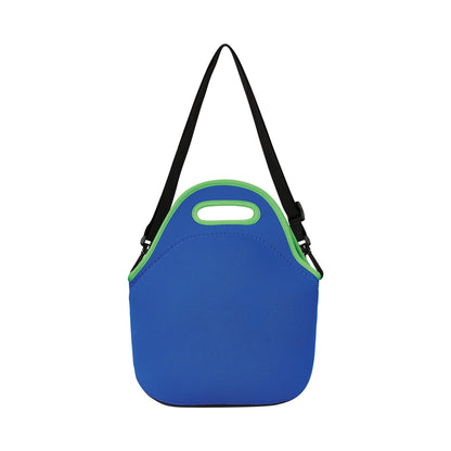 Quest Neoprene Lunch Bag - Dino - Blue/Green
