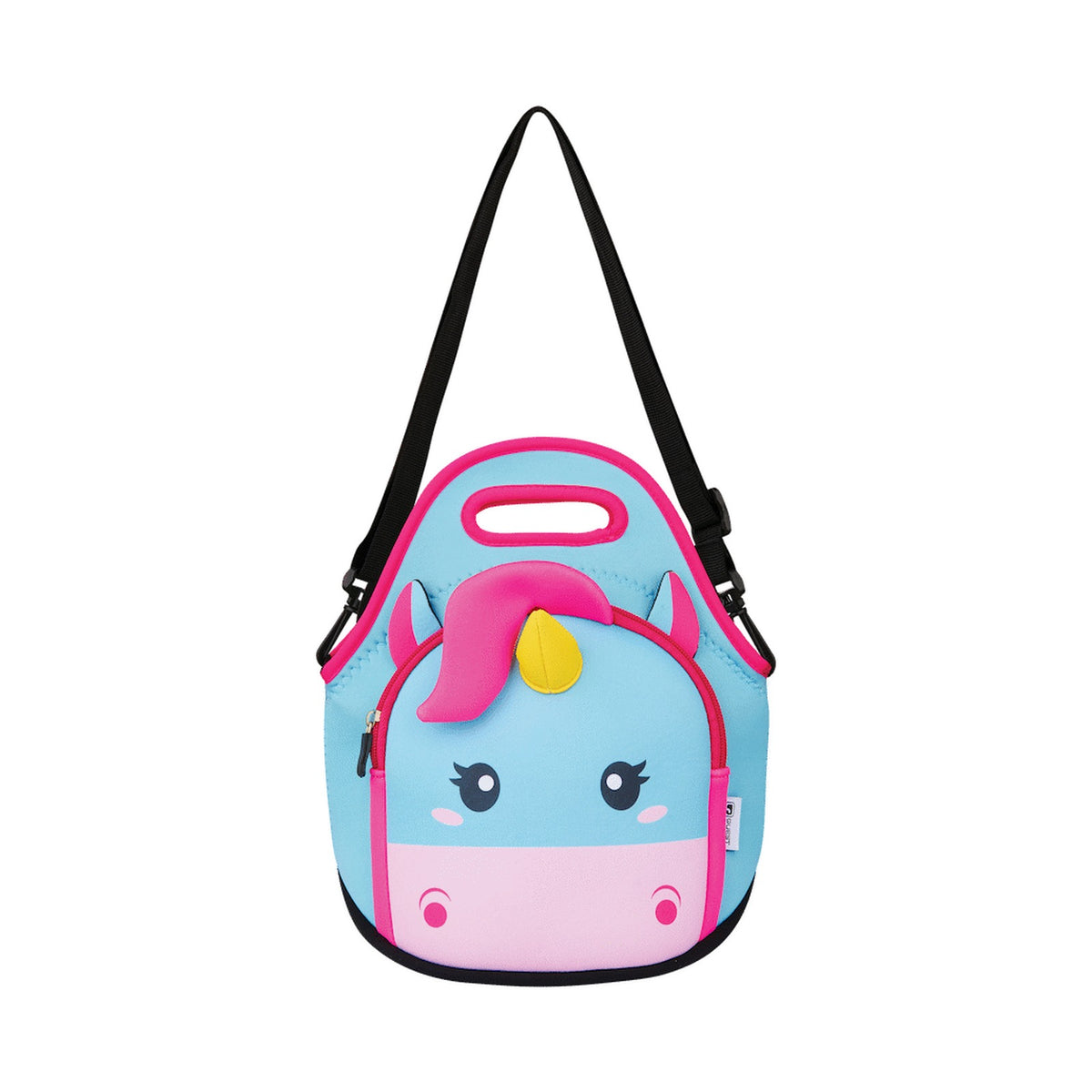 Quest Neoprene Lunch Bag - Unicorn - Blue/Pink