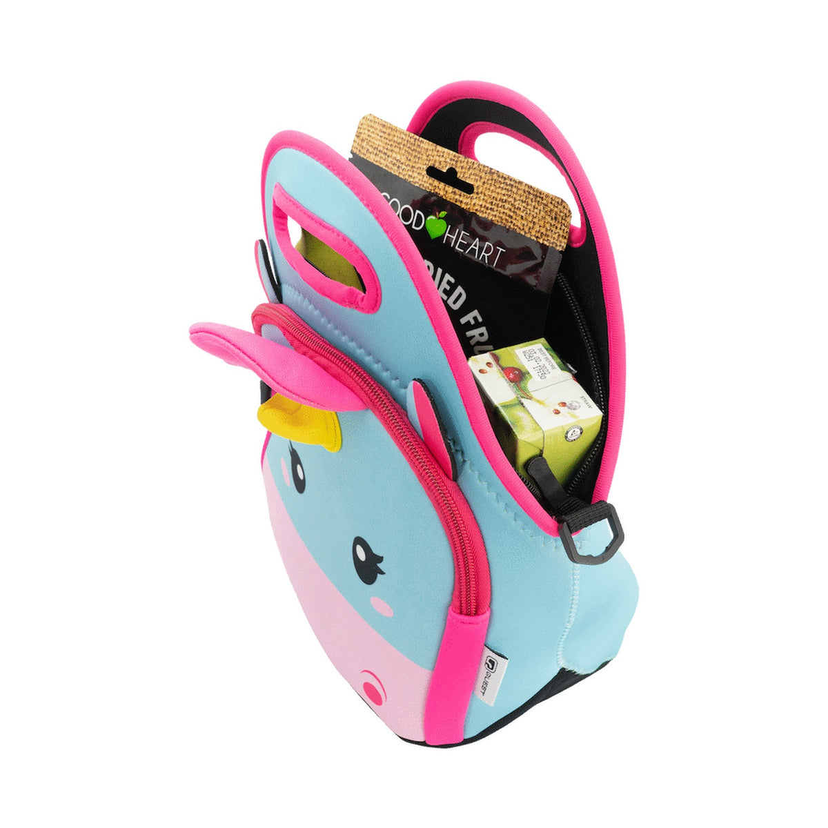 Quest Neoprene Lunch Bag - Unicorn - Blue/Pink