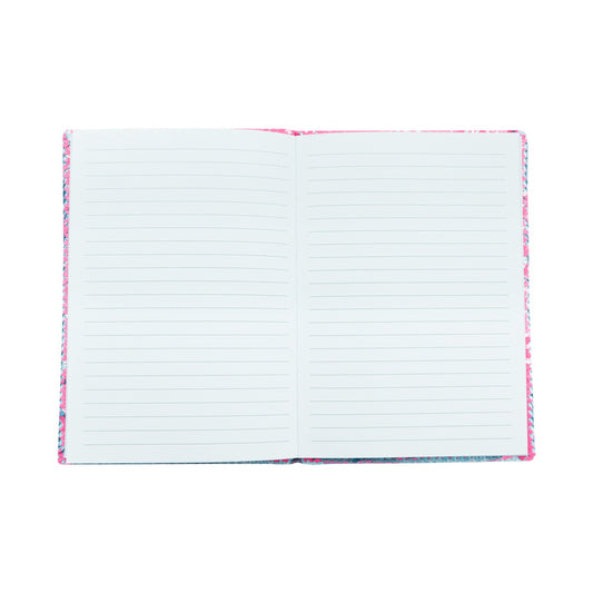 Quest Sequin Narwhale Notebook. Pink