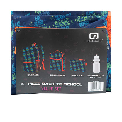 Quest Game Repeat 4 Piece BTS Backpack Combo - Navy