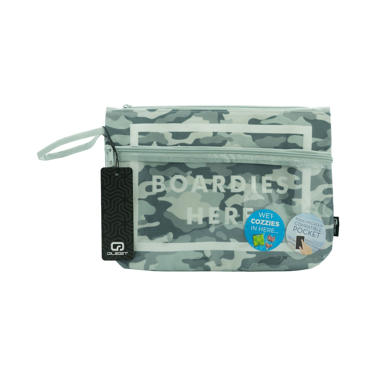Quest Camo Tween Wet/Dry Bag Grey