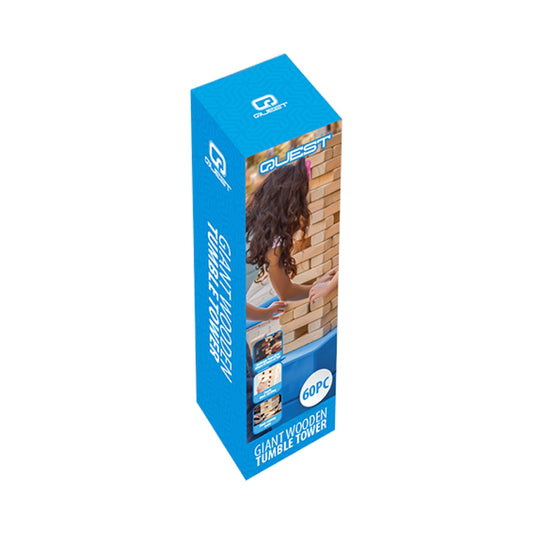 Quest Giant Wooden Tumble Tower (60 Pc) - Natural