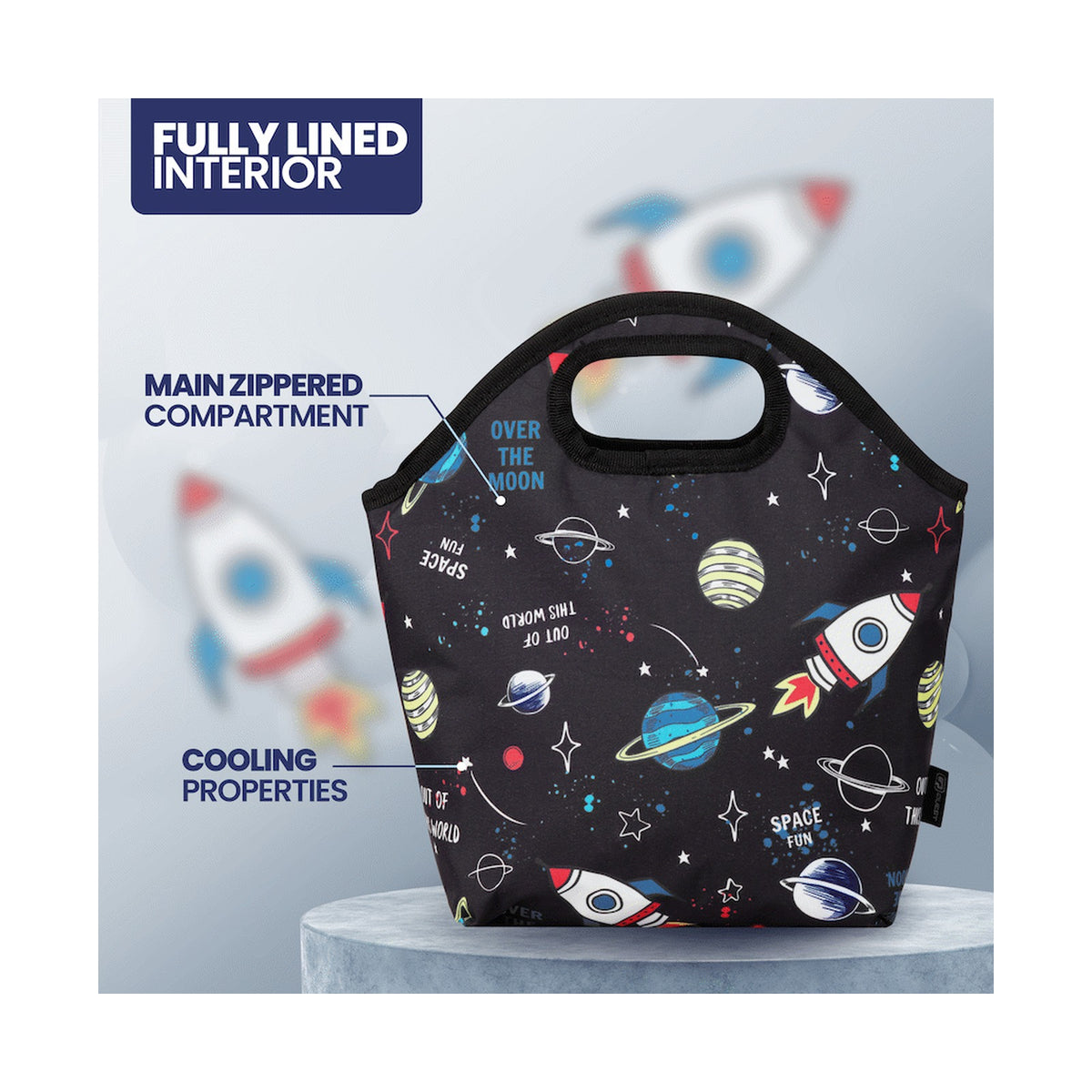 Quest Planets Value Lunch Cooler Black