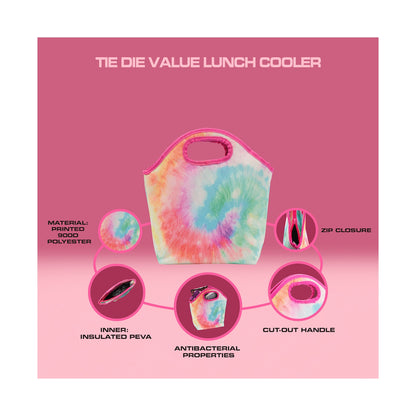 Quest Tie-Dye Value Lunch Cooler - Pink