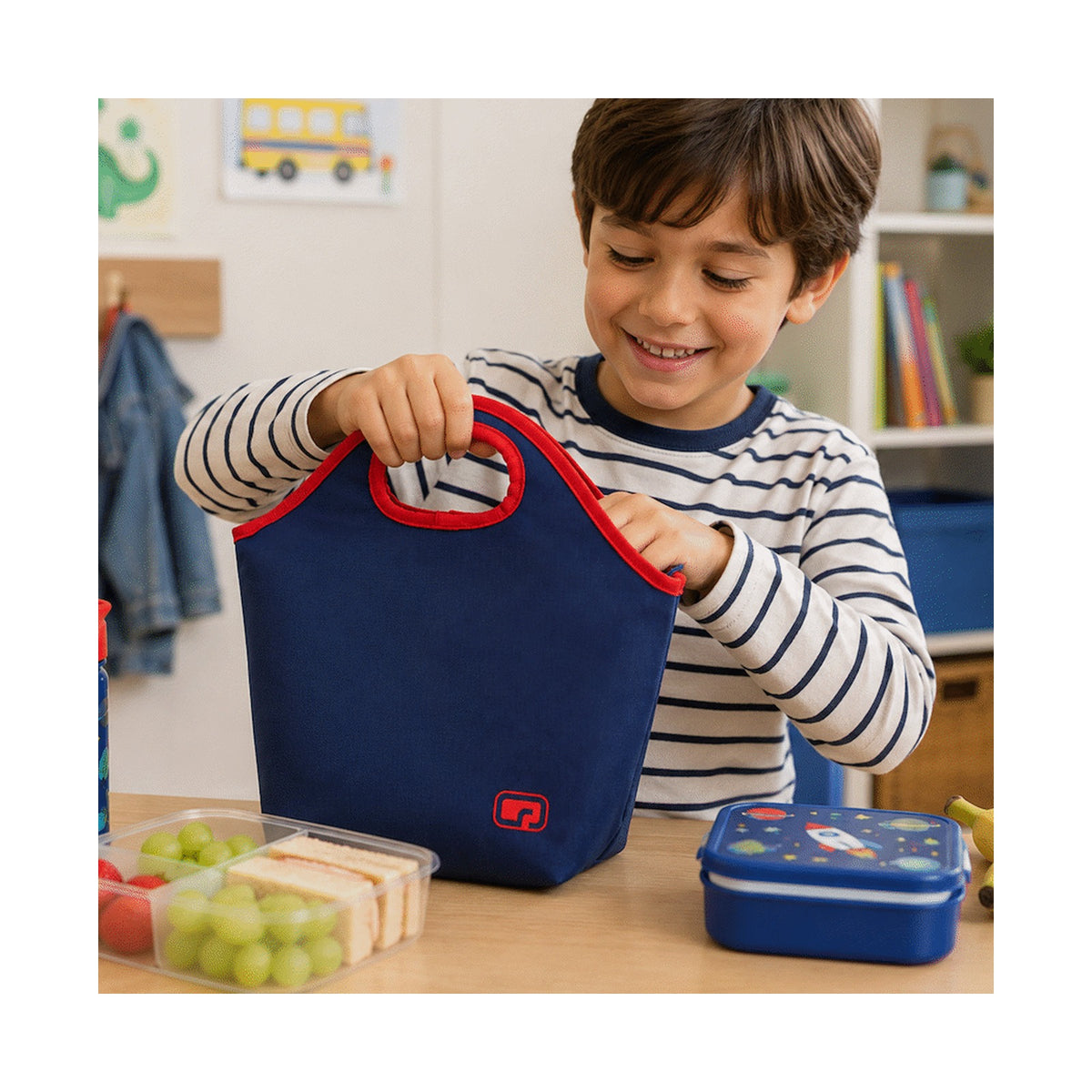 Quest BF Value Lunch Cooler - Navy/Red
