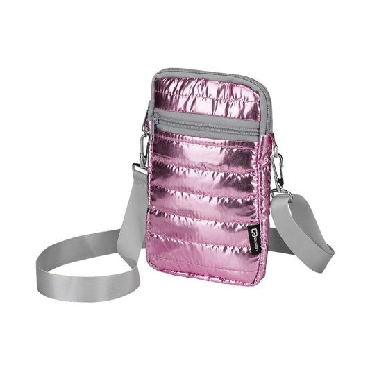 Quest Puffer Cross Body Bag - Pink