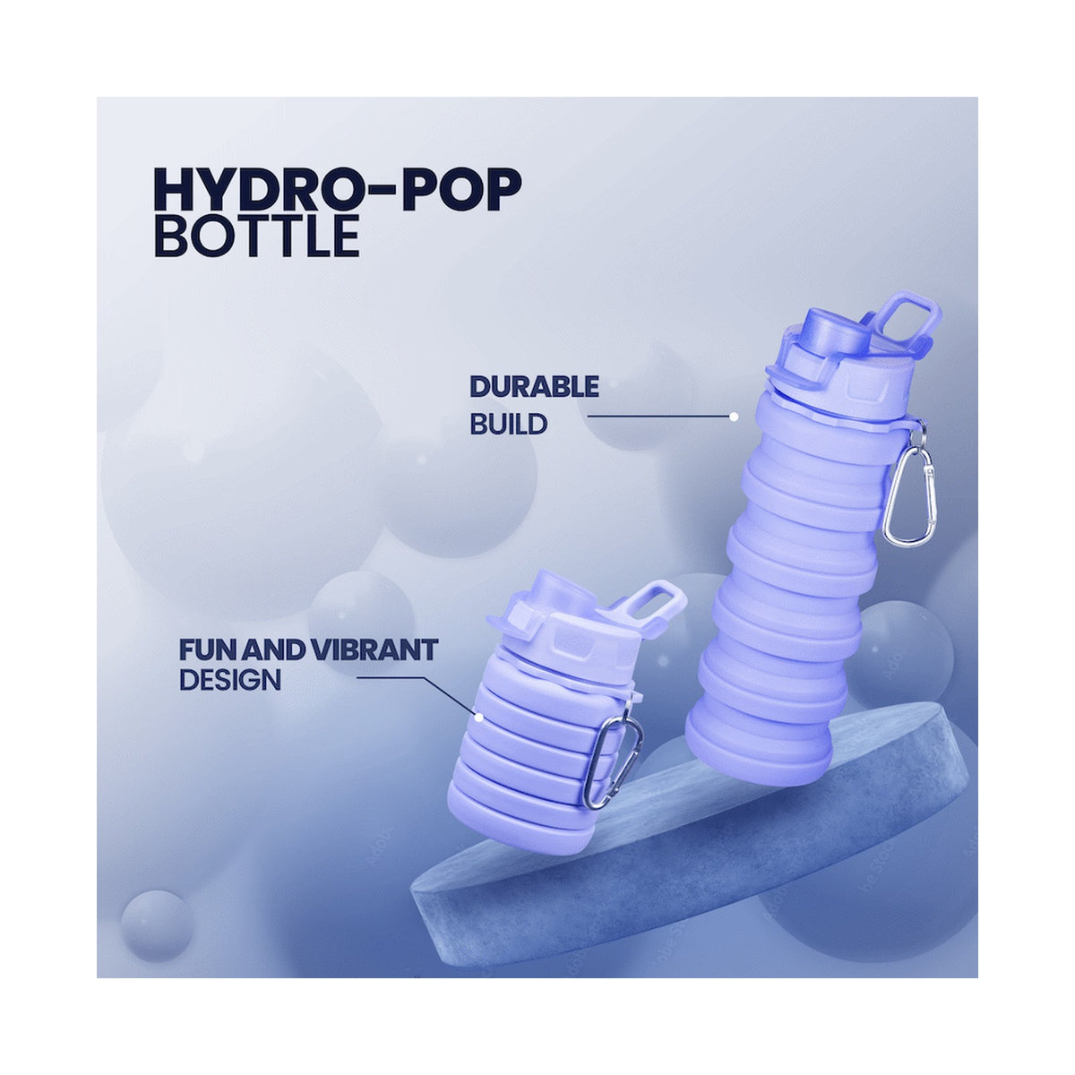 Quest Hydro-Pop Bottle 500ml - Purple