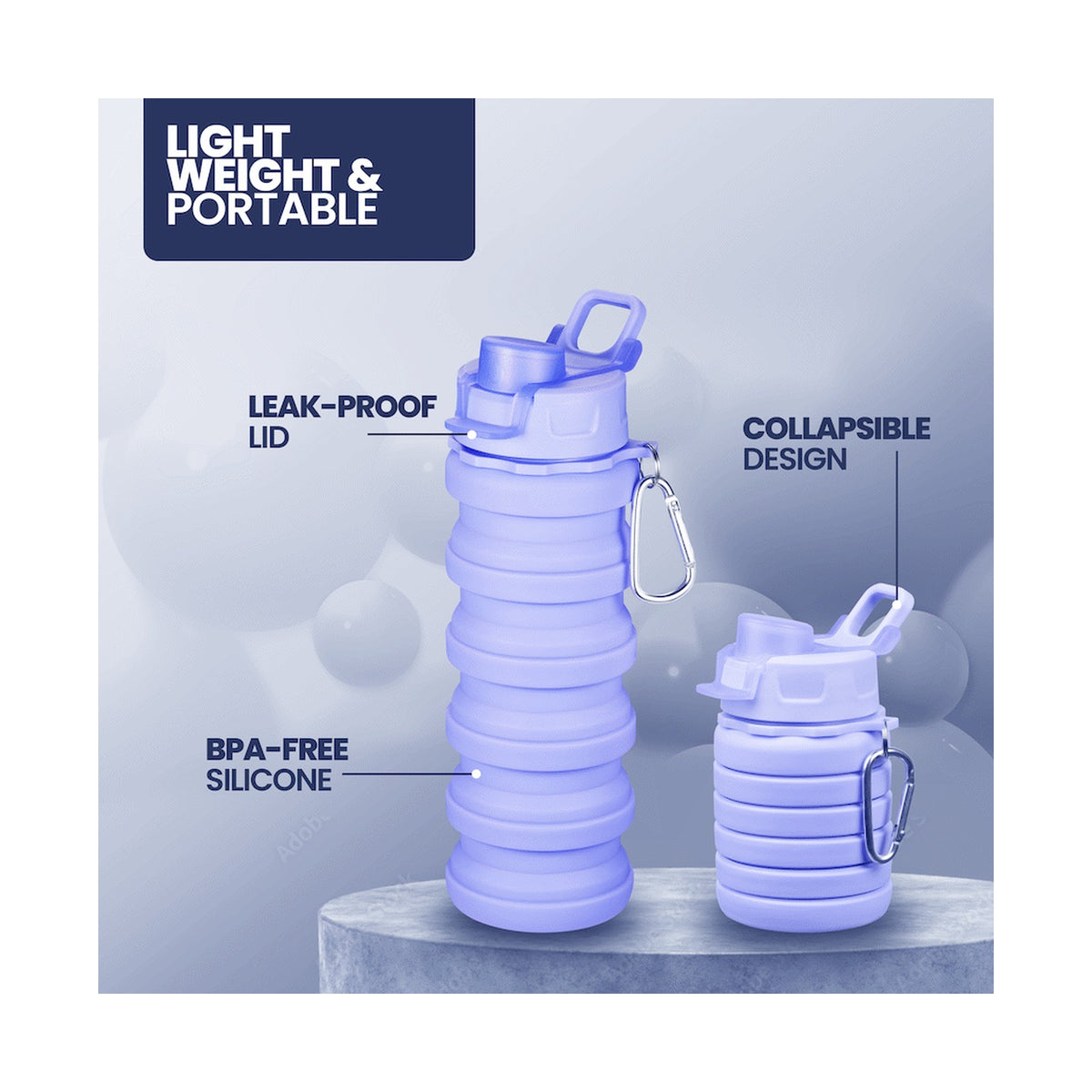 Quest Hydro-Pop Bottle 500ml - Purple