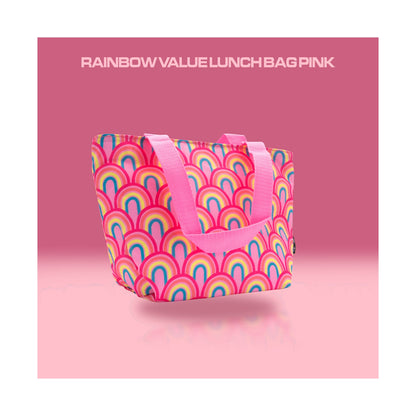 Quest Rainbow Value Lunch Bag - Pink