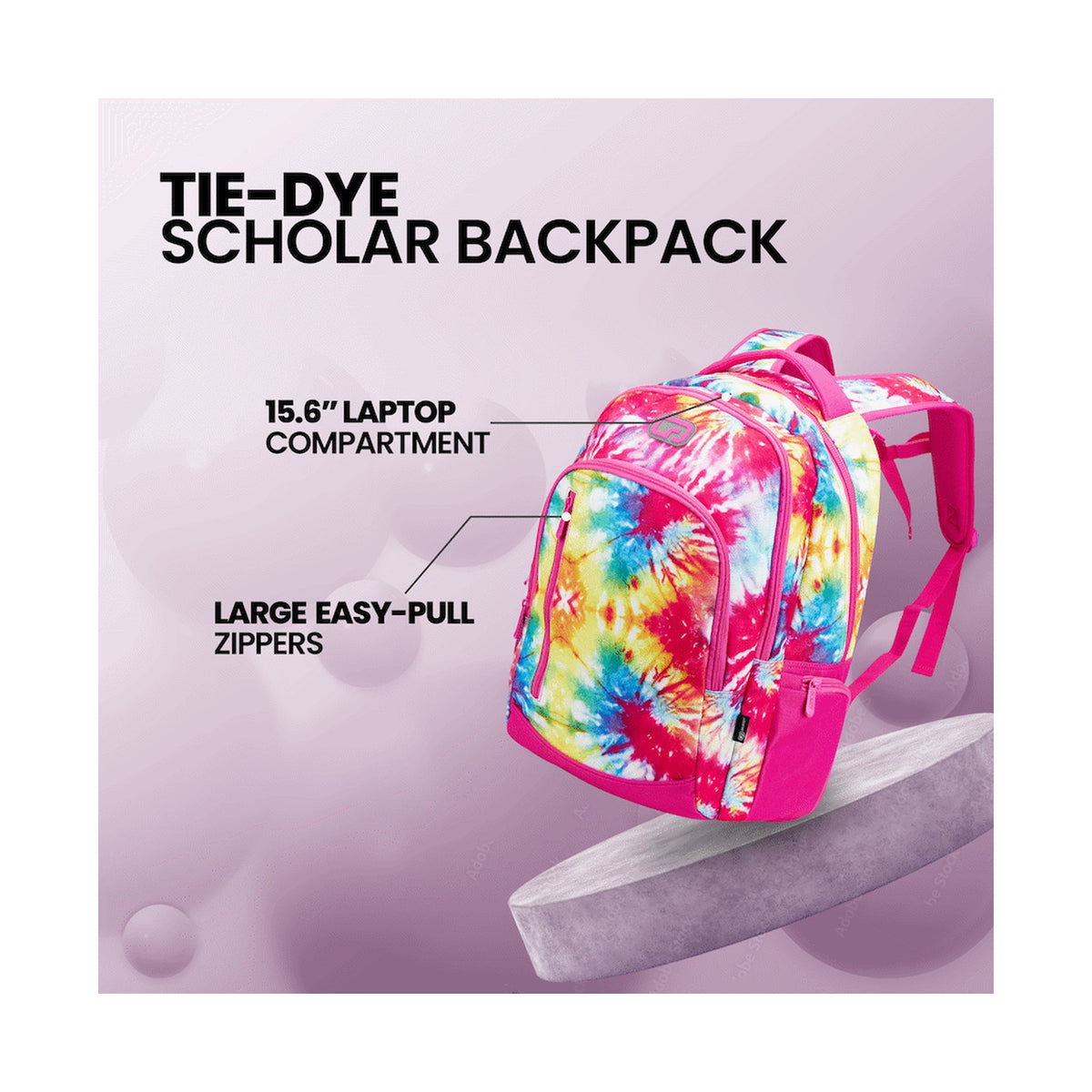 Quest Tie-Dye Scholar 30l Backpack - Pink