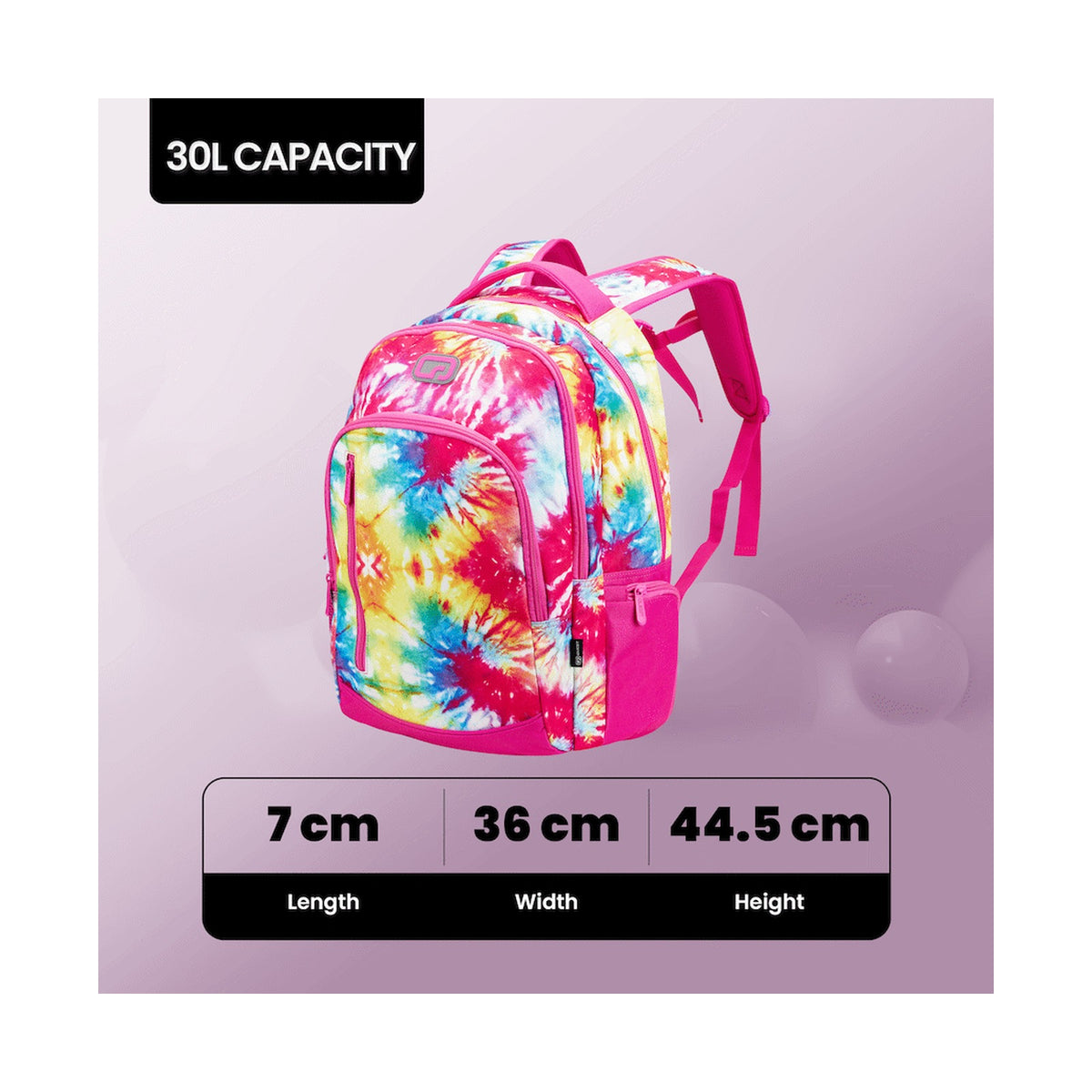 Quest Tie-Dye Scholar 30l Backpack - Pink
